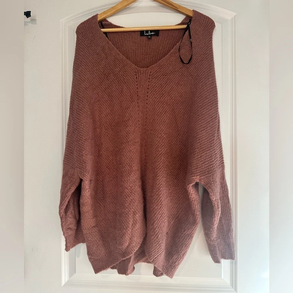 Emerson Mauve Dolman Sleeve Sweater - Picture 8 of 14